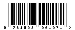 ISBN barcode 9781523001071
