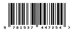 9781537447254 barcode