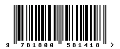 ISBN barcode 9781800581418