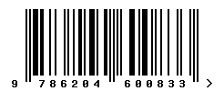 EAN barcode number 9786204600833