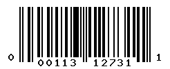 UPC barcode number 000113127311