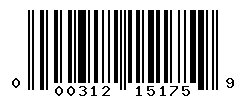 UPC barcode number 000312151759