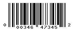 UPC barcode number 000346473452