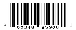 UPC barcode number 000346659061