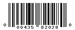 UPC barcode number 000435820280