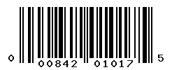 UPC barcode number 000842010175