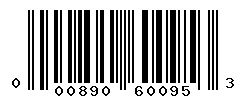 UPC barcode number 000890600953