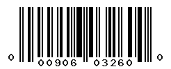 upc 000906032600 barcode image
