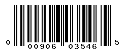 UPC barcode number 000906035465