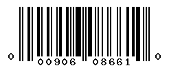 UPC barcode number 000906086610