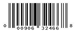 UPC barcode number 000906324668