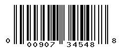 UPC barcode number 000907345488