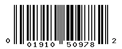 UPC barcode 001910509782