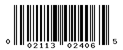 UPC barcode number 002113024065