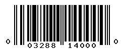 UPC barcode number 003288140000
