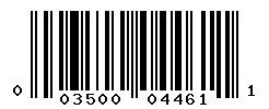 UPC barcode number 003500044611
