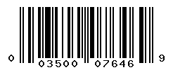 UPC 003500076469 barcode image