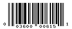upc 003600006151 barcode image