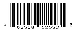 UPC barcode number 005556125535