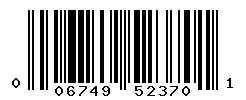 UPC barcode number 006749523701