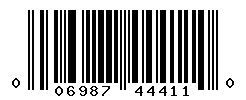 UPC barcode number 006987444110