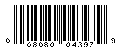 UPC barcode number 008080043979