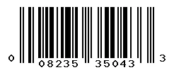UPC barcode 008235350433