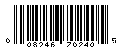 upc 008246702405 barcode image