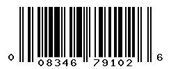 UPC barcode number 008346791026