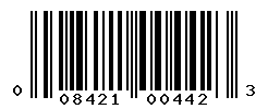 UPC barcode number 008421004423