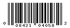 UPC barcode number 008421040582