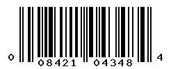 UPC barcode number 008421043484 lookup