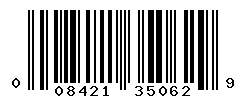 UPC barcode number 008421350629