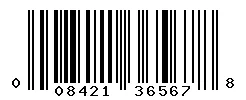 UPC barcode 008421365678