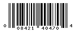 UPC barcode number 008421404704