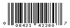 UPC barcode number 008421422807