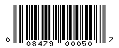 UPC barcode 008479000507