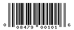 UPC barcode number 008479001016