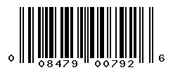 UPC barcode number 008479007926