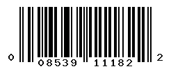 UPC 008539111822 barcode image