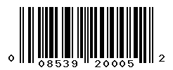 upc 008539200052 barcode image