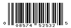 UPC barcode number 008574525325