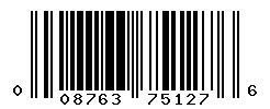 UPC barcode number 008763751276