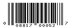 UPC barcode number 008817000527
