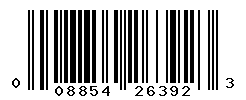 UPC barcode number 008854263923