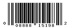 UPC barcode number 008888151982