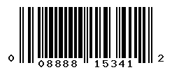 UPC barcode number 008888153412