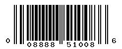 UPC barcode number 008888510086
