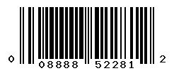 UPC barcode number 008888522812