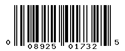 upc 008925017325 barcode image